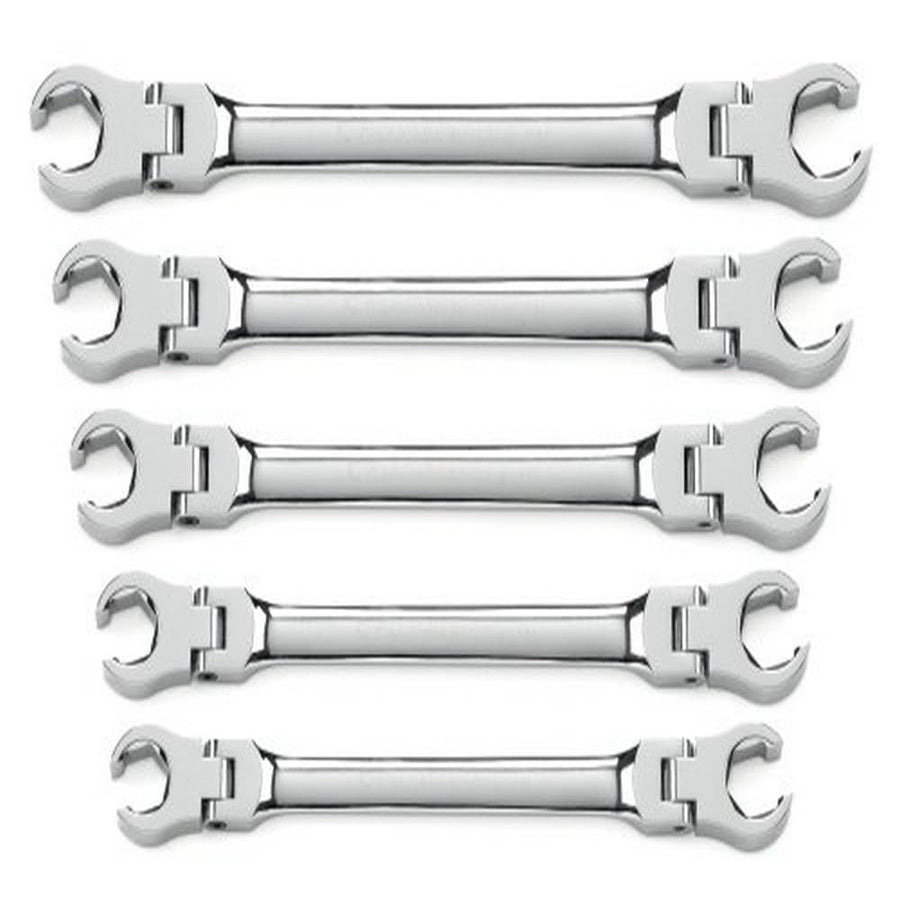 5 Pc. Flex Head GEARWRENCH Flare Nut Wrench Set, SAE - 81910