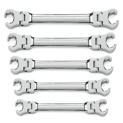 5 Pc. Flex Head GEARWRENCH Flare Nut Wrench Set, SAE - 81910