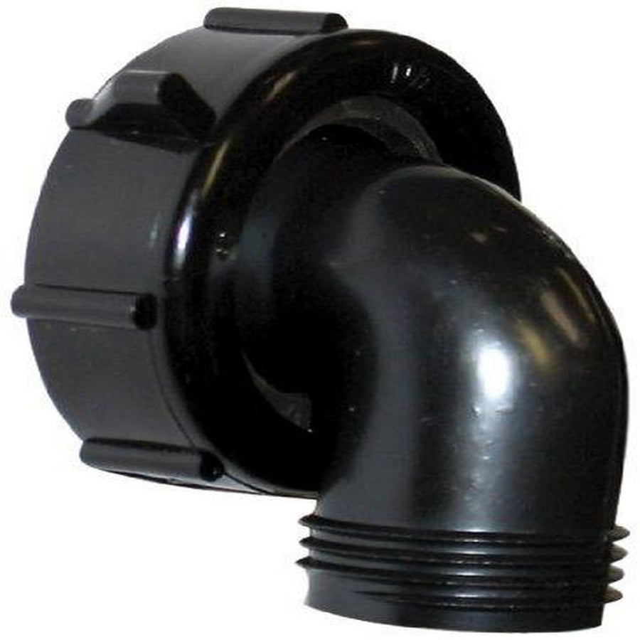 Swivel Drain Connector Valterra T01-0091VP - 90°, 1-1/2" x 3/4", Black