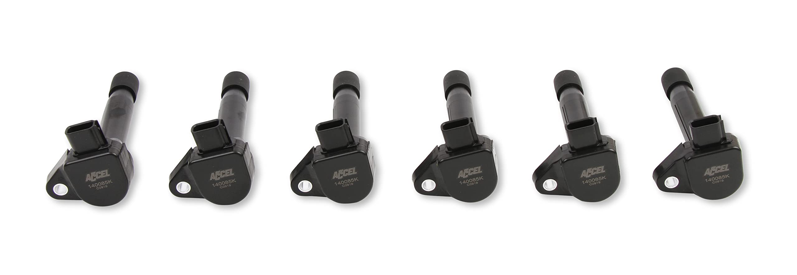 140085K-6 ACCEL Ignition Coil - Black, 6-Pack