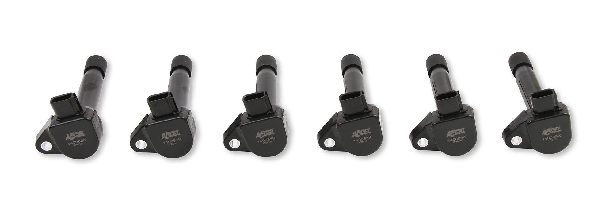 140085K-6 ACCEL Ignition Coil - Black, 6-Pack