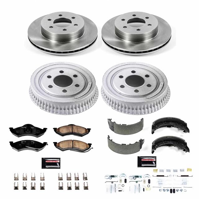 Power Stop KOE15071DK Replacement Brake Kit-OE Brake Drums & Ceramic Brake Pads For Dodge Dakota 1999 Autospecialty