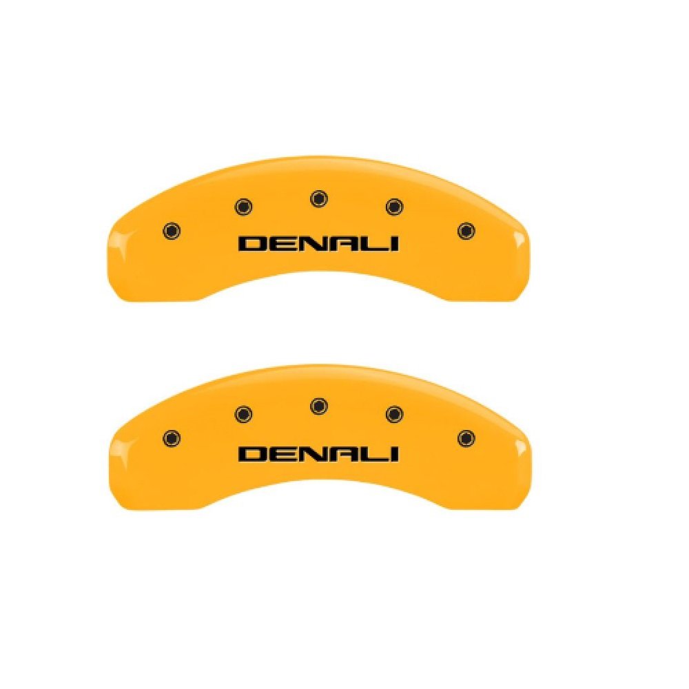 Denali MGP Caliper Covers 34209SDNLYL Yellow Powder Coat Finish, Black Characters, Set of 4