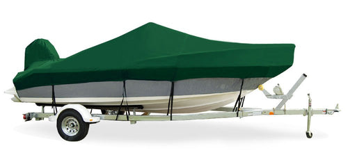 Trailerite Taylor Made Products Semi-Custom Boat Cover for Inshore Fishing Boats with Outboard Motor - Includes Motor Hood, Multiple Sizes and Colors