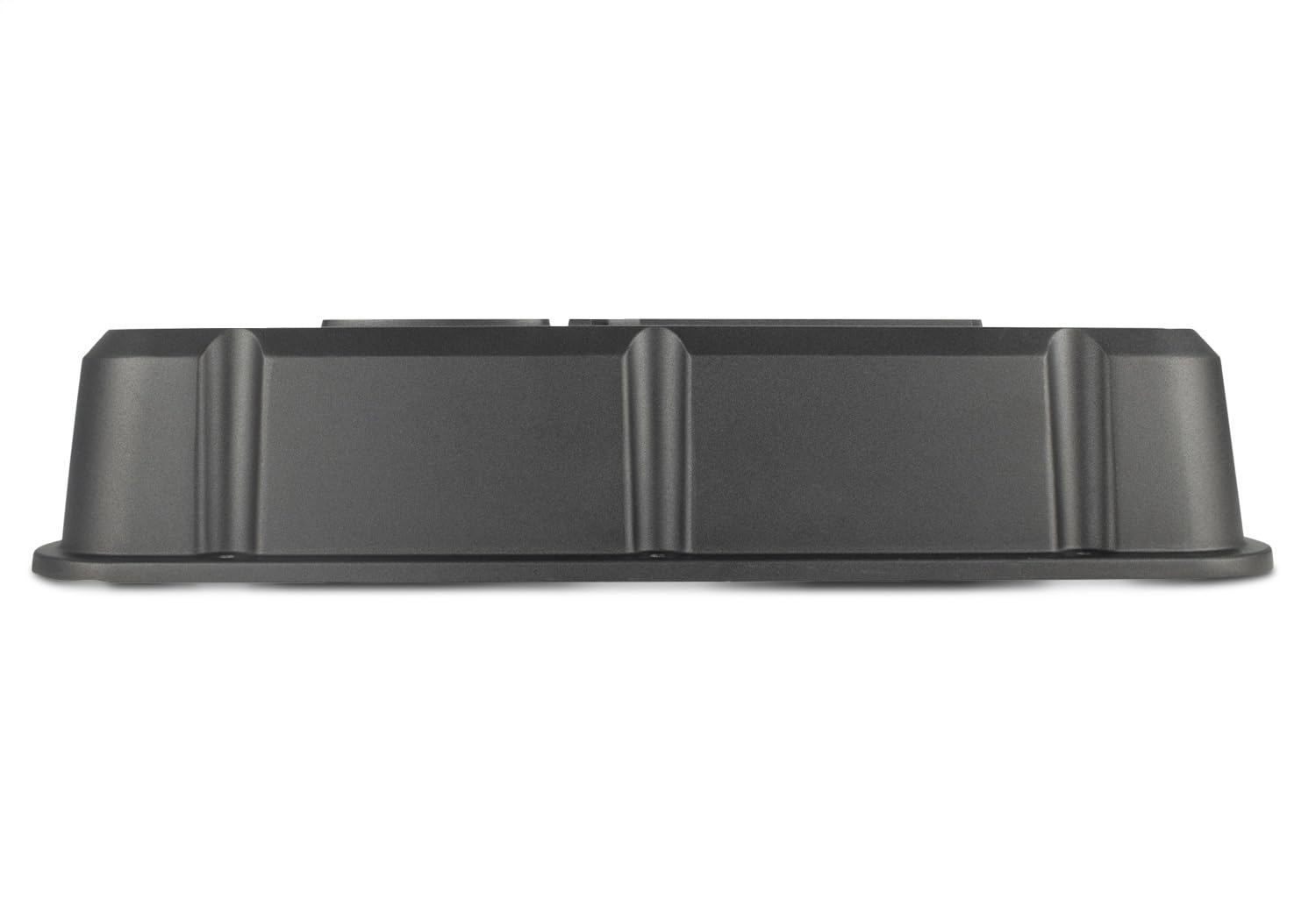 Ford Slant-Edge Valve Cover, Tall, Baffled, Breather Hole, Raised Ford Racing Logo, Aluminum, Black Crinkle Powder Coat