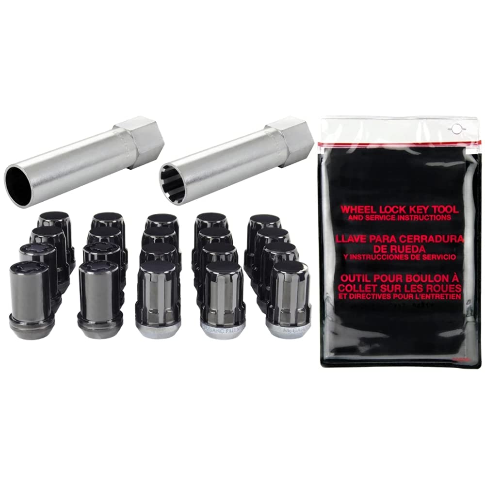 SplineDrive McGard 65557BK Wheel Installation Kit Black (M12 x 1.5 Thread Size) - for 5 Lug Wheels