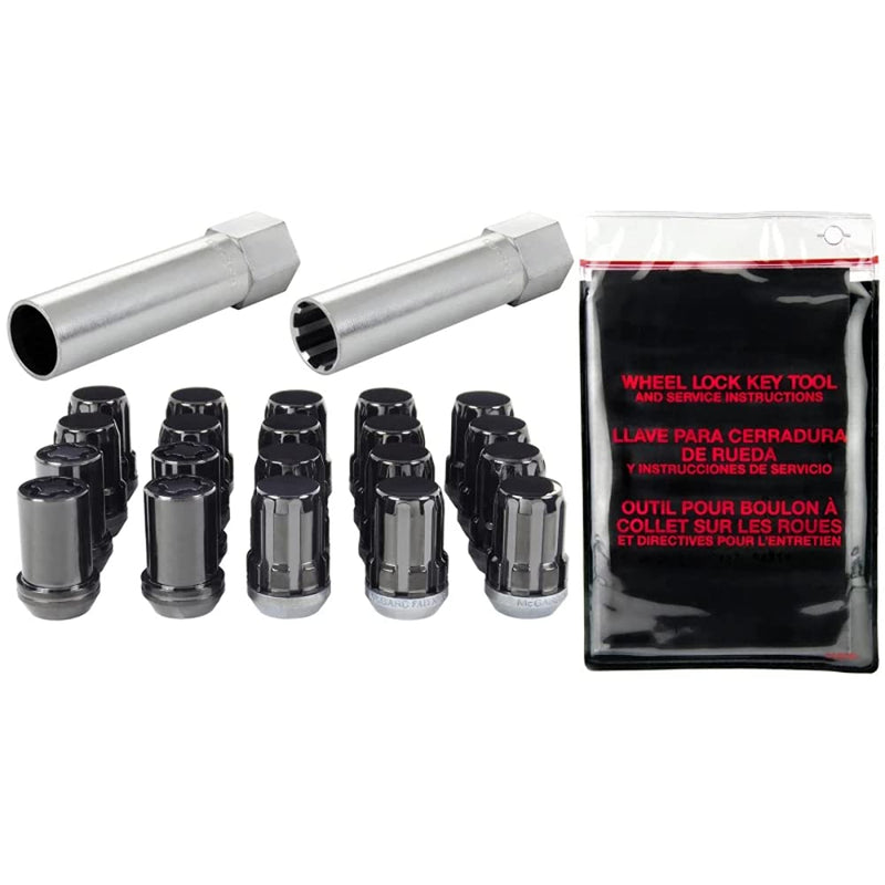 SplineDrive McGard 65557BK Wheel Installation Kit Black (M12 x 1.5 Thread Size) - for 5 Lug Wheels