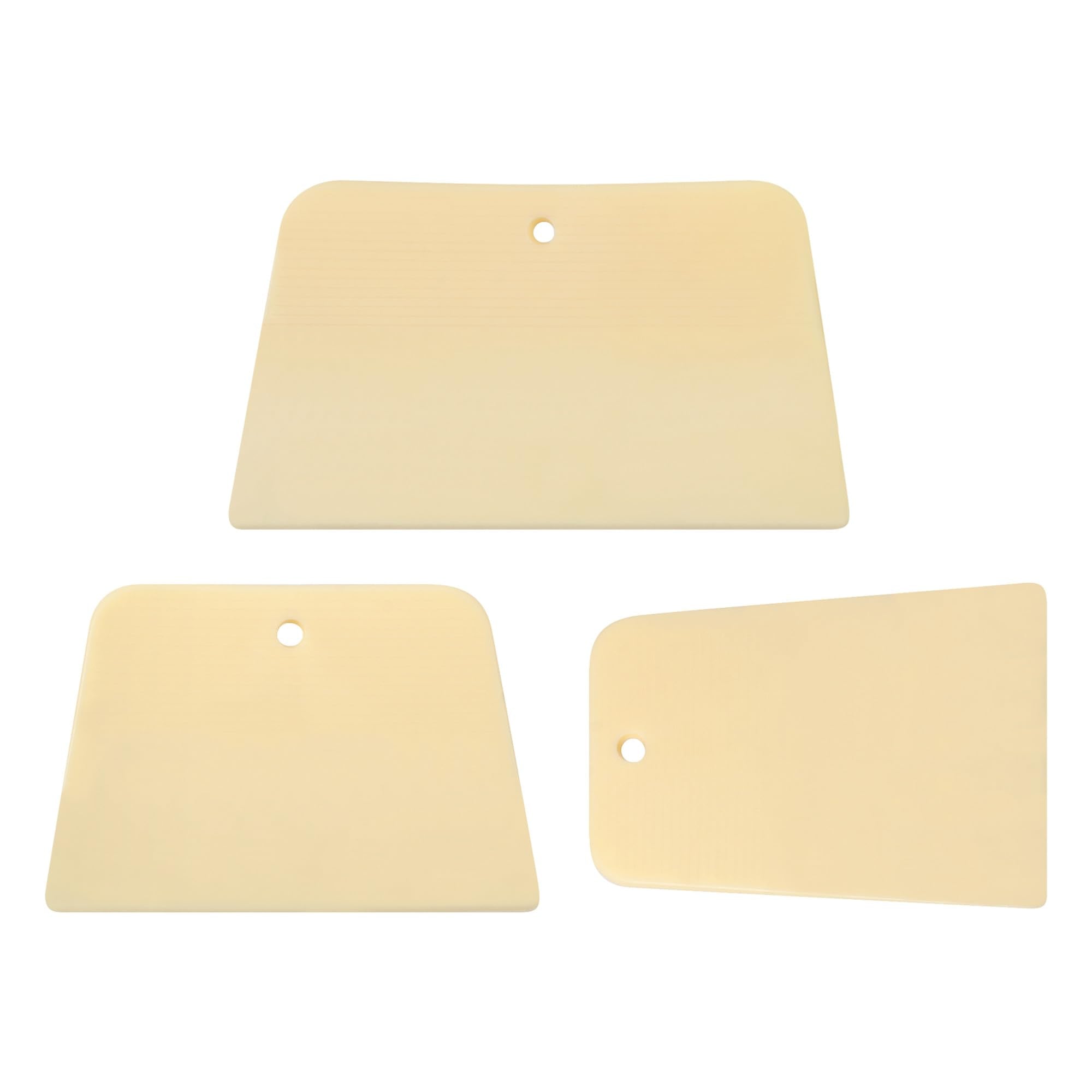 W407C Performance Tool Flexible Plastic Spreader Set - 3 Sizes for Filler and Putty Spreading Jobs - Easy to Clean Bendable Applicators