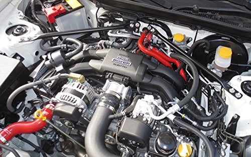 HPS Silicone Red Heater Hose Kit Compatible for 2013-2016 Scion FRS 2013-2020 Subaru BRZ 2017-2020 Toyota 86 2.0L 2022-2025 Subaru BRZ 2022-2025 Toyota GR86 2.4L, 57-1226-RED