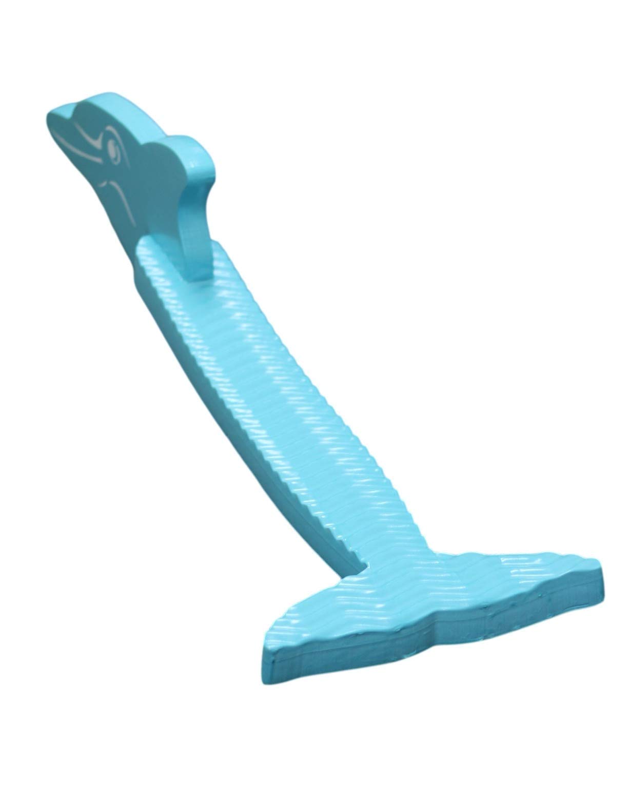 Aqua Lily Pad Vinyl Coated Dolphin Waterproof Swimming Pool Noodle Toy Foam Float with Anti Slip Texture for Kids and Toddlers, Aqua Marine
