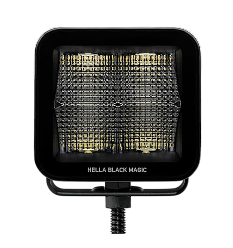 Hella LED-Spotlight 1FA 358 176-811 - Black Magic Cube Kit 3.2" - 12/24V - mounting - Short distance lighting - Cable: 500mm - Plug: DEUTSCH plug - Kit - Quantity: 2