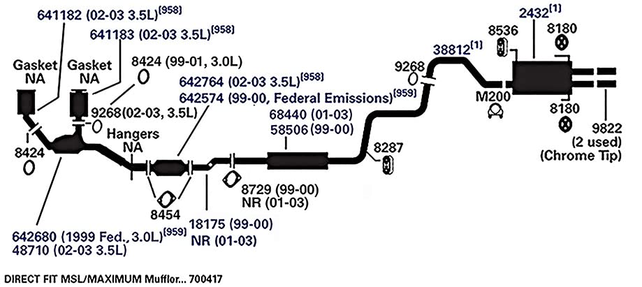 Pipe AP Exhaust 58506