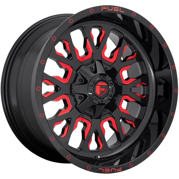 FUEL OFF-ROAD 20X9 STROKE 6X135/5.5 5.04 1mm GLOSS BLACK RED TINTED CLEAR - D61220909850