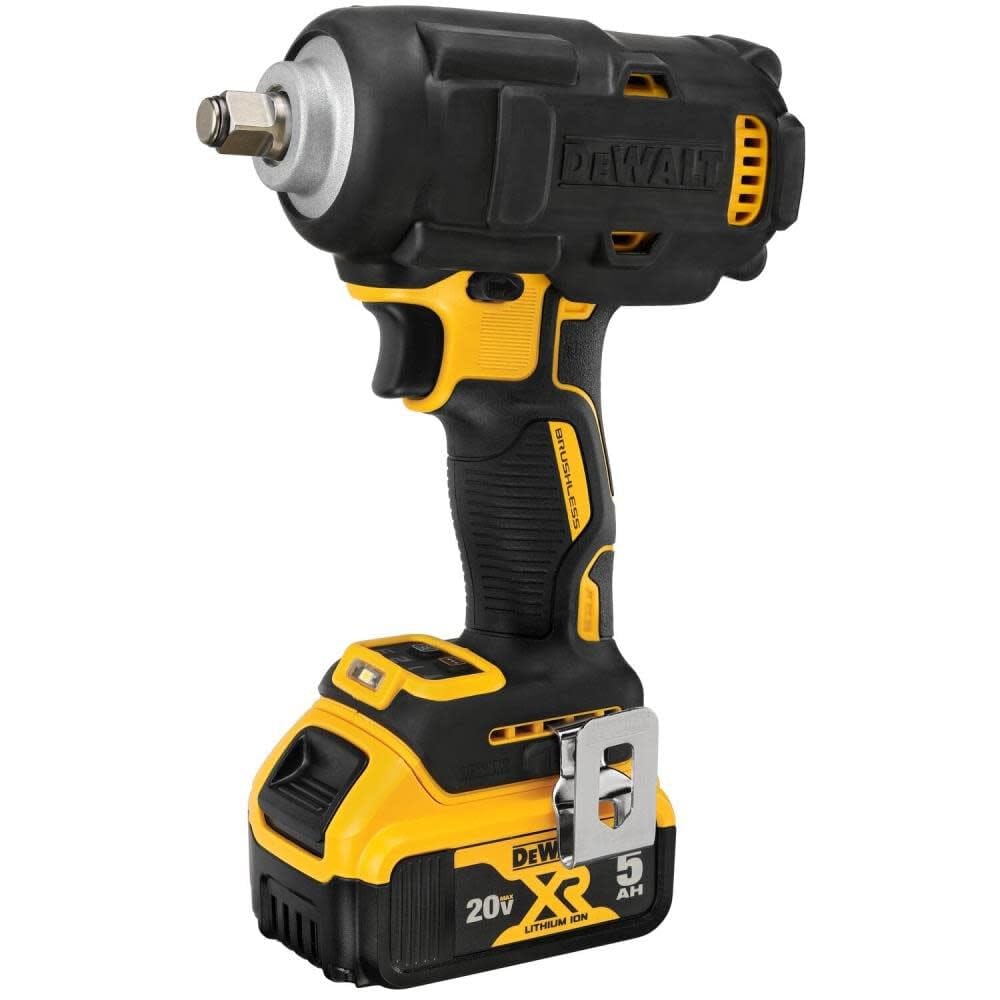 DEWALT 20V MAX Impact Wrench, 1/2 inch Cordless, 2 Batteries and Charger Included (DCF891P2)