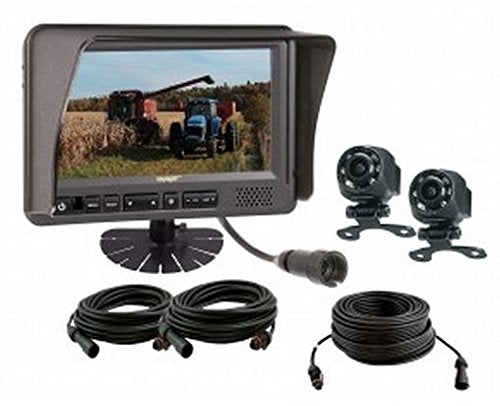 ToughCam Voyager VOS7MDCL2B 2-Camera Observation System, ToughCam 7" LCD Observation Monitor, 2 ToughCam CMOS Camera, VOSHD4MNT 4" LCD Monitor Mount, 2 CEC25 25' Cable and CEC75 75' Cable