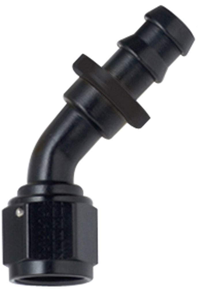 Size (-4) Fragola 204504-BL Black 45° Push Lock Hose Fitting