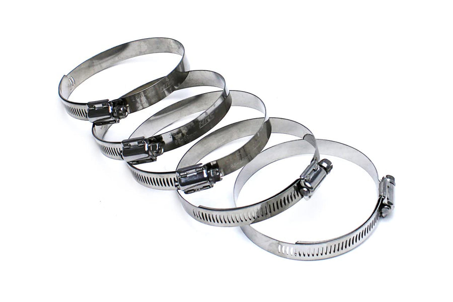 Worm Gear HPS Stainless Steel Liner Clamp Size 60 5pc Pack 3-5/16" - 4-1/4" (84mm-108mm)