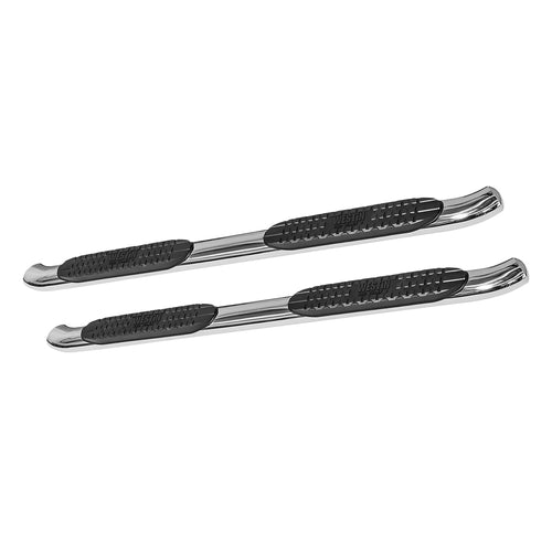 PRO TRAXX 4 Westin Oval Nerf Bars fits 2014-2018 Silverado Sierra 1500 2015-2019 Silverado Sierra 2500 3500 Standard Cab (Incl. Diesel) Polished Pair