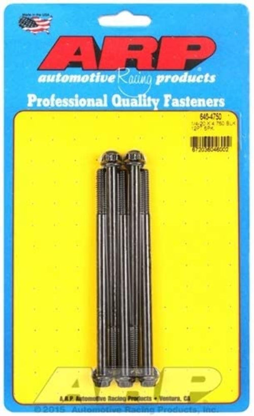 ARP Bolt Kit 640-4750 (1/4-20 x 4.750 12pt black oxide s)
