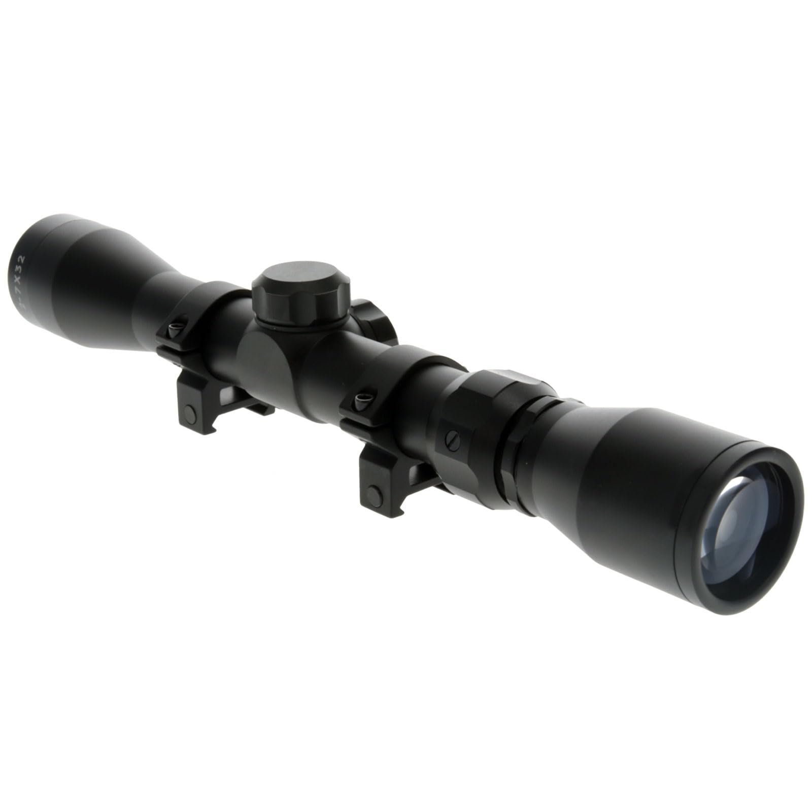 TRUGLO Hunting TRUSHOT Shooting Durable Waterproof Fogproof Shock Resistant 1" Aluminum Tube Duplex Reticle Riflescope | Scope Rings Included - Weaver-Style, 2-7 x 32mm