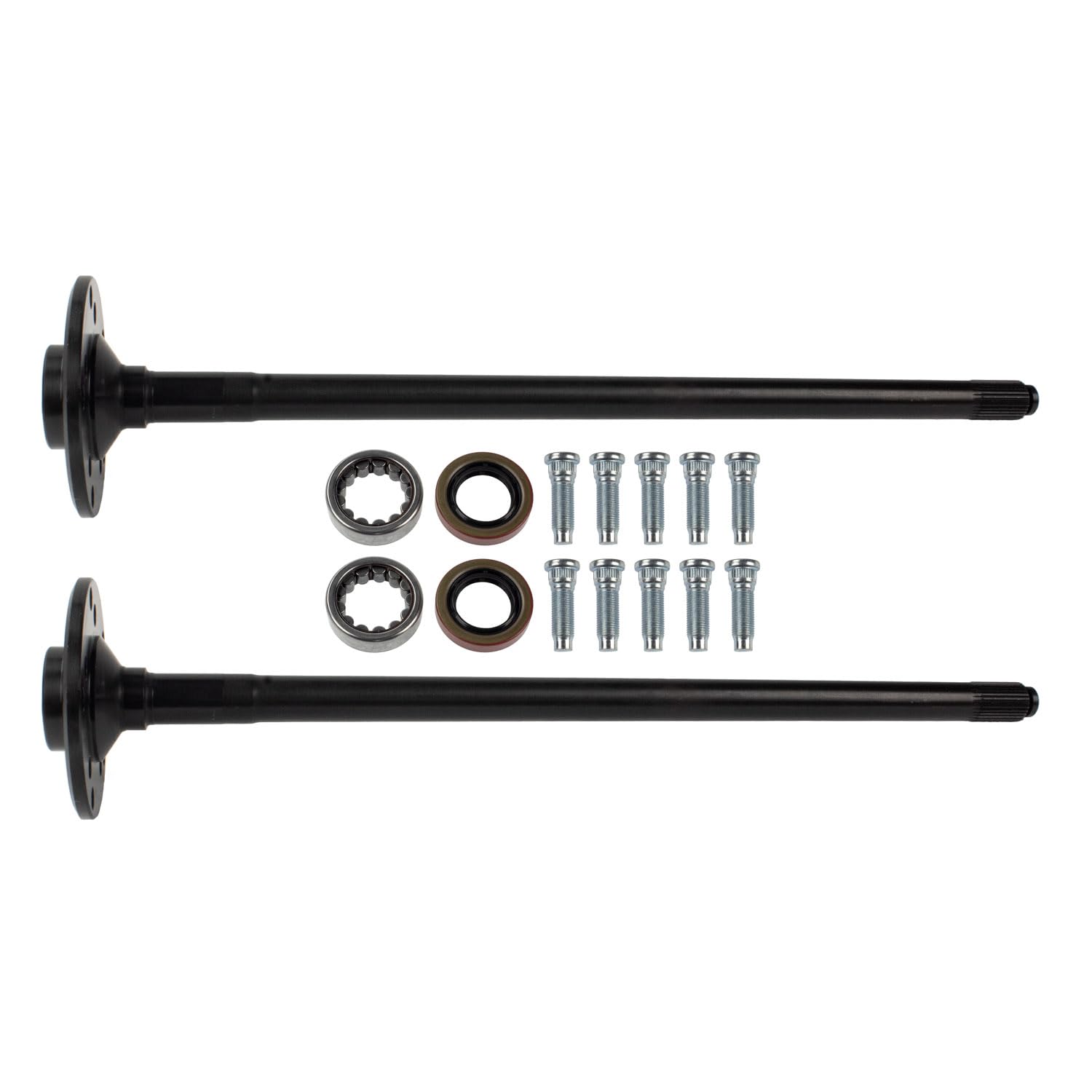 Drive Axle Shaft Assembly TEN Factory MG22134 For Dana 35, 30 Spline Rear Axle Kit, Fits For 1990–2006 Jeep YJ/TJ/Cherokee/Grand Cherokee/Wrangler - Replaces OEM Alloy USA 12134, G2 Axle 962049230