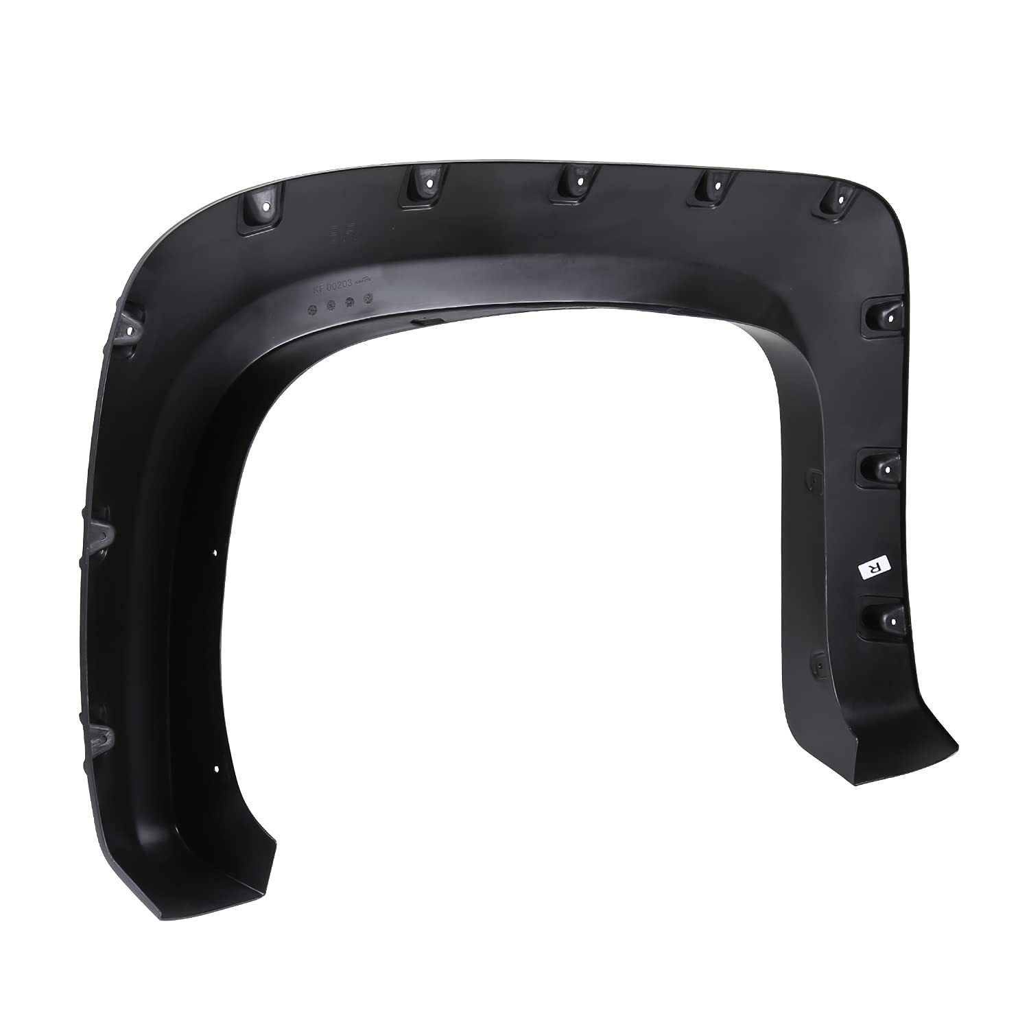 4PC Spec-D Tuning Front + Rear Smooth Bolt On Pocket Style Fender Flares Compatible with 2007-2013 Chevy Silverado 1500 2500HD 3500HD