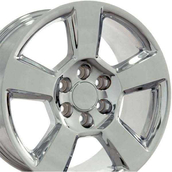 CV76-20090-6550-27C OE Wheels 20" Replica Wheel Fits Chevrolet Tahoe Rim 20x9 Chrome Wheel