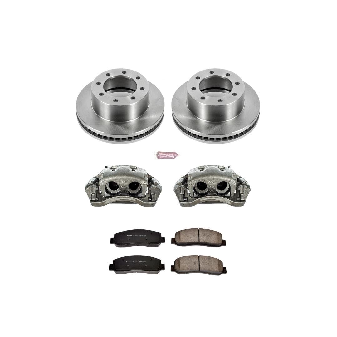Power Stop KCOE1781A Replacement Autospeciality Front Caliper Kit- OE Rotors, Ceramic Brake Pads, Calipers