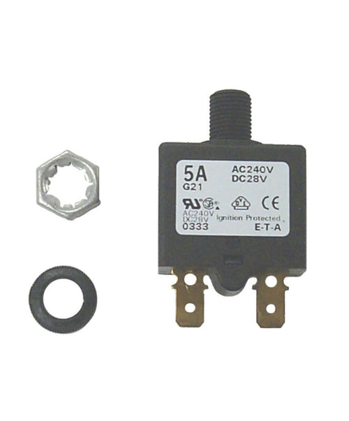 5 Amp Sierra CB41200 Marine Resettable Circuit Breaker