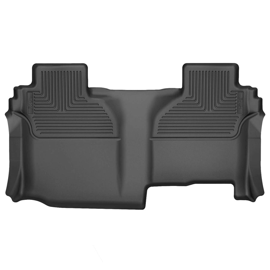 Husky Liners X-act Contour Floor Mats | 2nd Row, 1-pc Black - 53611 Fits 2019-2024 Ram 2500, 3500 Mega Cab (Full Coverage)