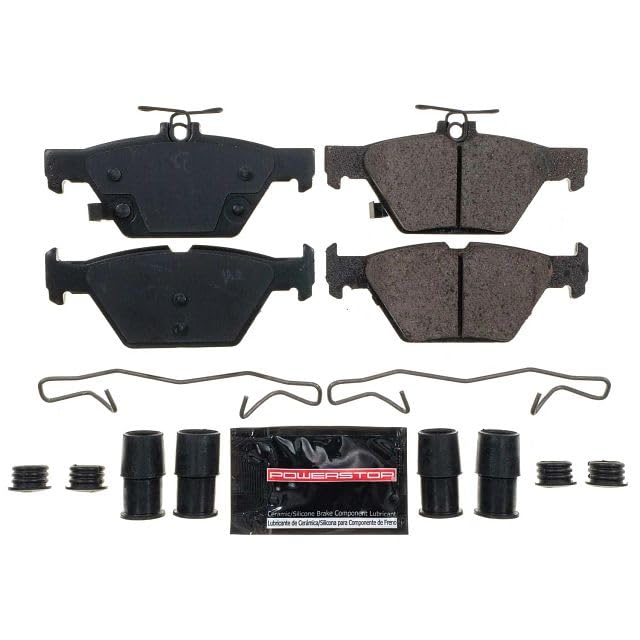 Power Stop Z23-1808 Z23 Evolution Sport Rear Carbon-Fiber Infused Ceramic Brake Pads with Hardware For Subaru Ascent Forester Legacy Outback WRX [Application Specific]