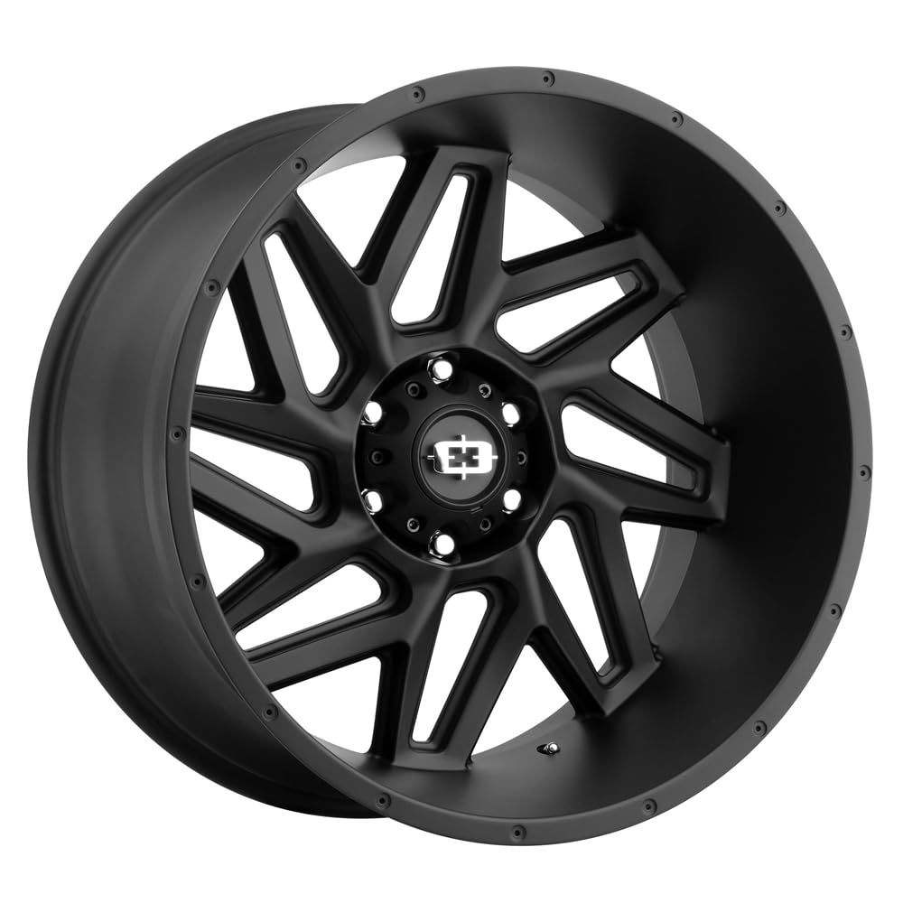Off-Road Vision Spyder Custom Wheel - Series 361 - Satin Black - 20" x 9", 12 Offset, 5x150 Bolt Pattern, 110.2mm Hub
