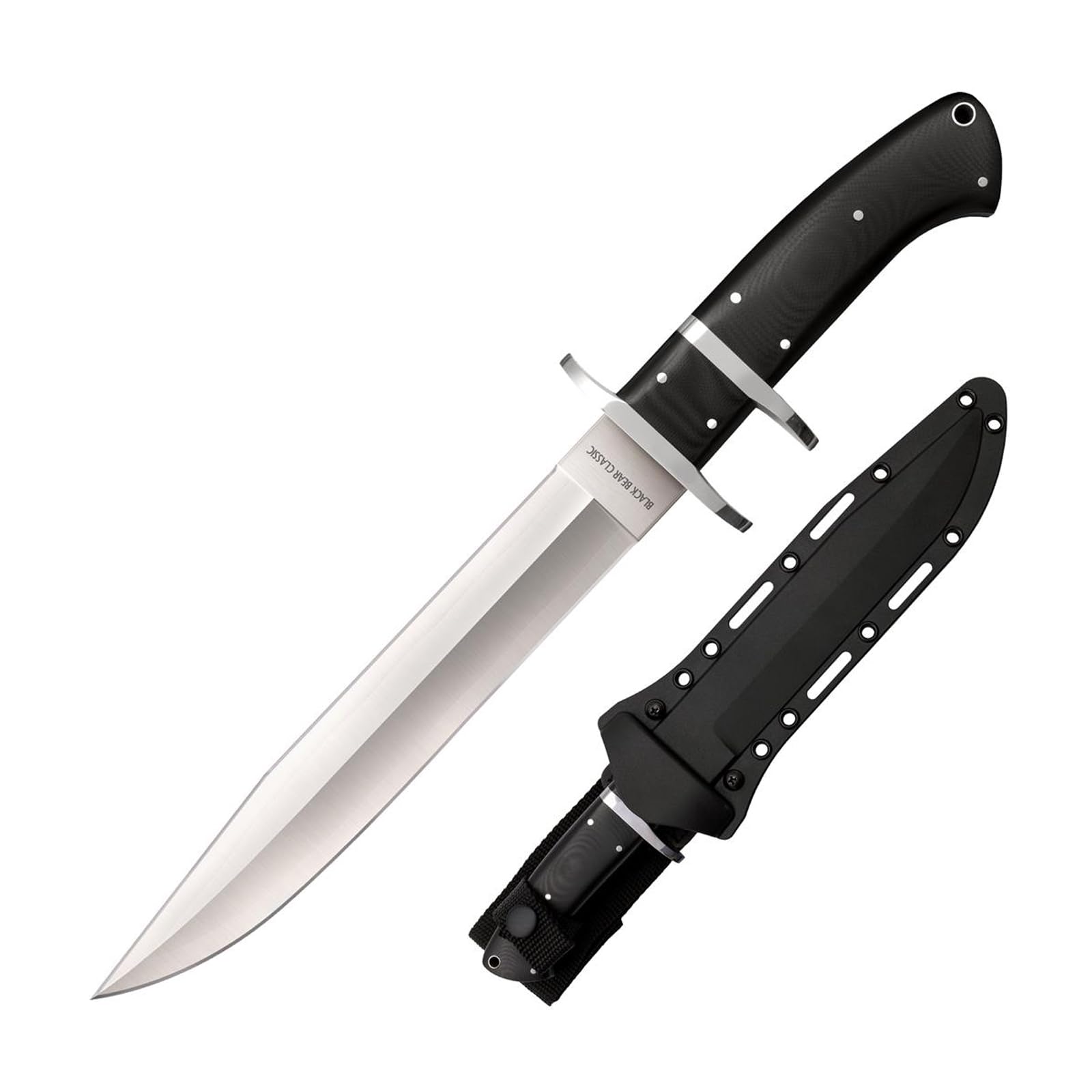 Cold Steel 8.25" Black Bear Classic VG-10 San Mai III Clip-Point Blade 5" G-10 Handle Fixed Blade Knife w/Secure-Ex Sheath