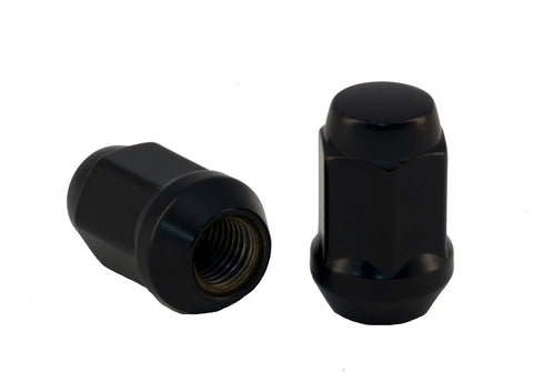 C1702B Rocket Racing Wheels 7/16 Bulge Acorn Lug Nut Black 3/4 Hex