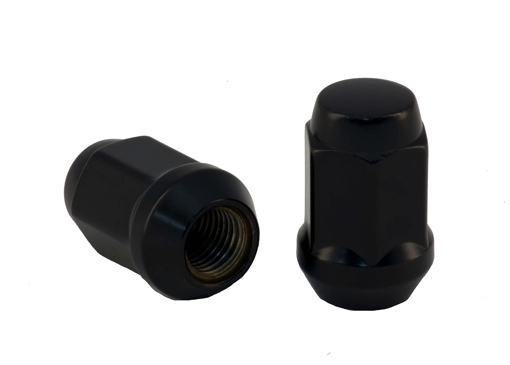 14mm Rocket Racing Wheels C1709B 1.5 Bulge Acorn Lug Nut Black - 3/4 Hex