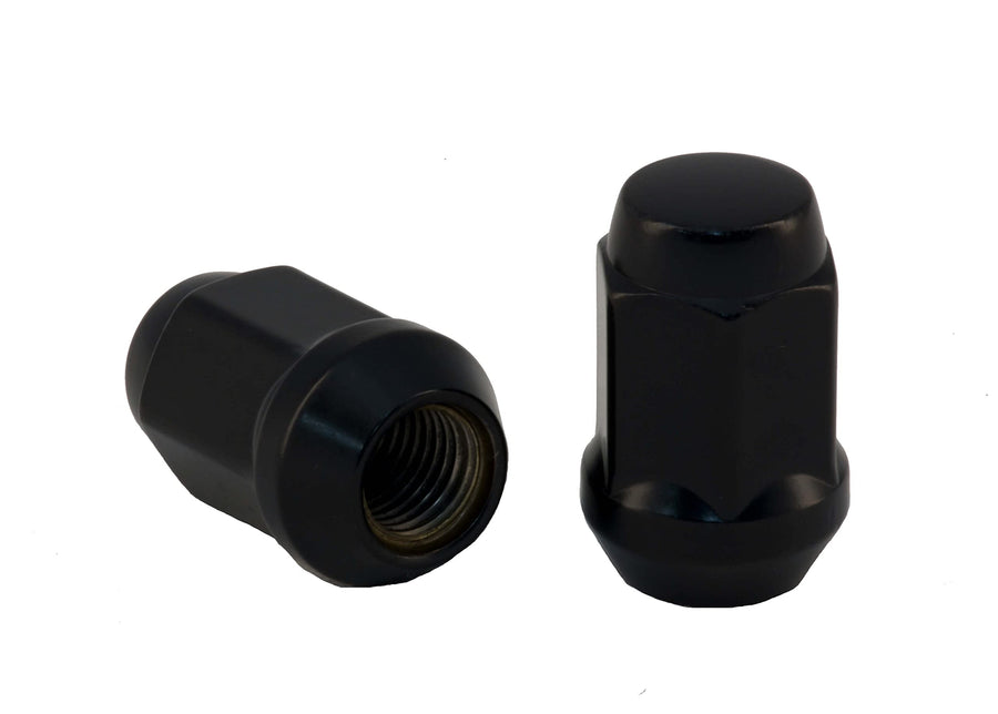 1/2 Bulge Acorn Lug Nut Rocket Racing Wheels C1704B Black 3/4 Hex