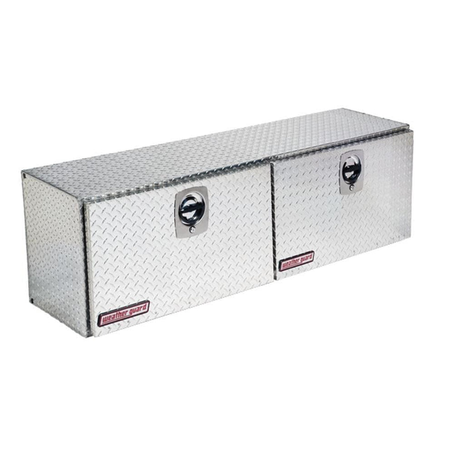 Weather Guard Super Hi-Side Model 365-0-02 Truck Box, Aluminum, Clear, 10.8 cu ft capacity