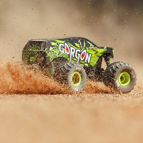 ARRMA 1/16 Gorgon GROM RC Truck 4X4 RTR Brushed Monster Truck (Battery & Charger Included), Yellow, ARA2130T1