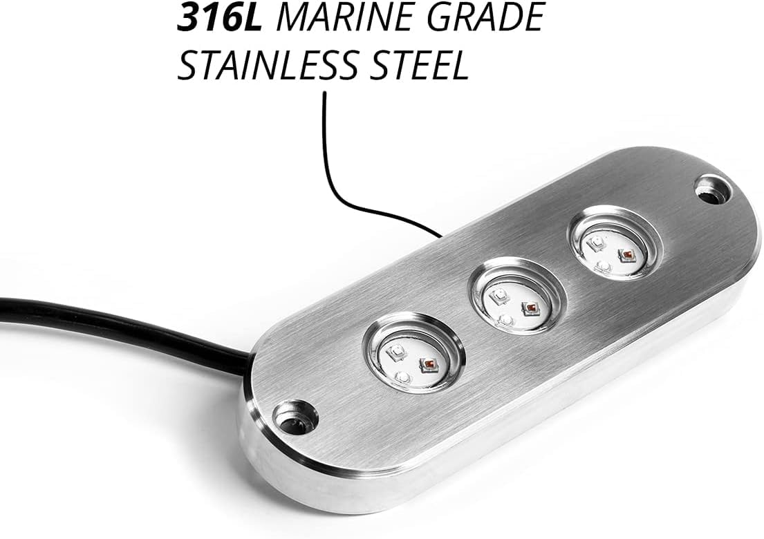 XKGLOW Automotive XK075002 27W Surface Mount Marine IP 68 Underwater Light