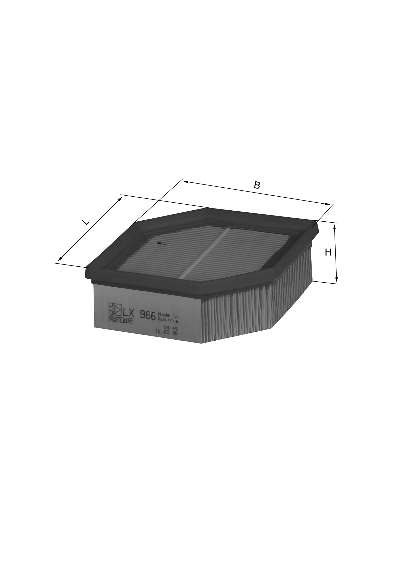 Air Filter MAHLE LX 966