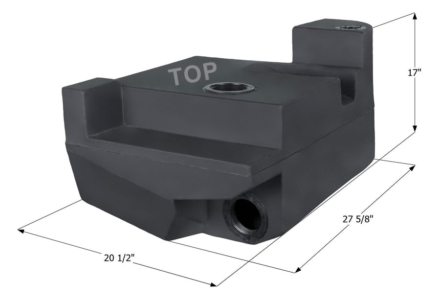 Icon Holding Tank 14393 H3979 B50567-20 Gallon, 27-5/8" x 20-1/2" x 17"
