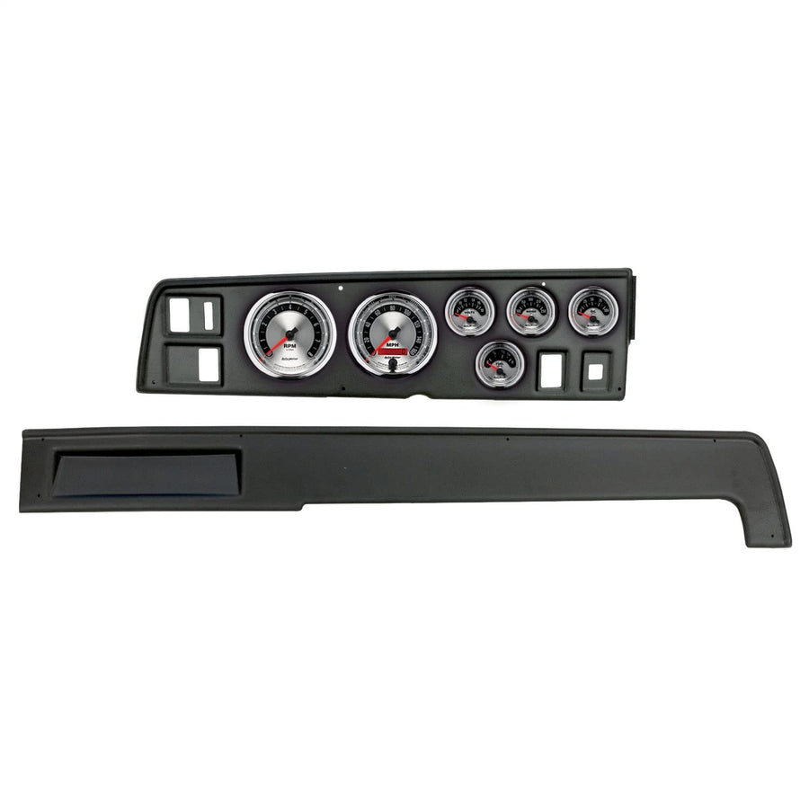 AutoMeter Dash Kit Direct Fit, (3 3/8" X2, 2 1/16" X4), Dodge Charger 68-70, American Muscle (2907-01)