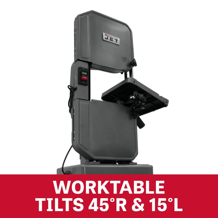 JET 14-Inch Bandsaw Metal/Wood, 1 HP, 115/230V 1Ph (Model J-8201K)