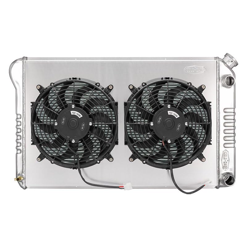 GMG544-5K Cold Case Radiators: 78-88 Gm G-Body Aluminum Radiator And 12 Inch Dual Fan Kit At Ls Swap