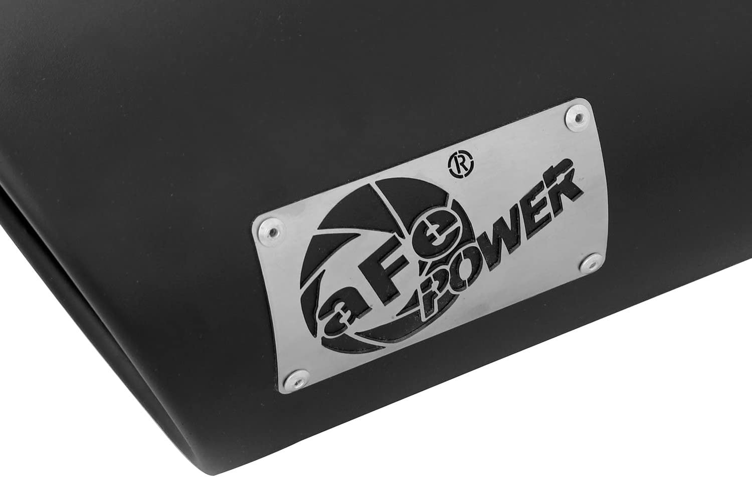 5" Inlet aFe Power 49T50702-B15 x 7" Outlet x 15" Length Black Stainless Steel Bolt-On Diesel Exhaust Tip