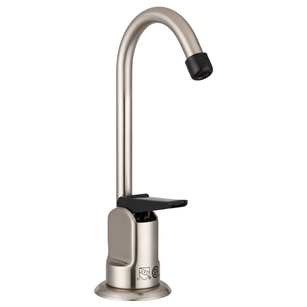 Dura Faucet RV Drinking Faucet DF-DF350-SN - 6-inch Tall (Brushed Satin Nickel)