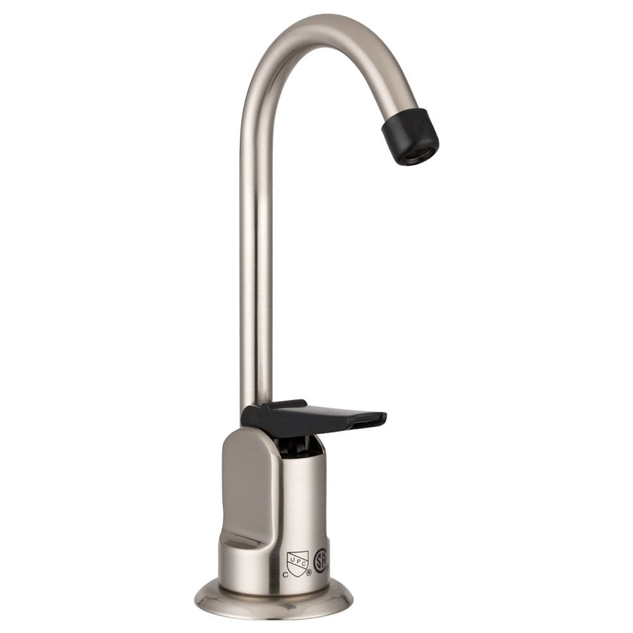 Dura Faucet RV Drinking Faucet DF-DF350-SN - 6-inch Tall (Brushed Satin Nickel)