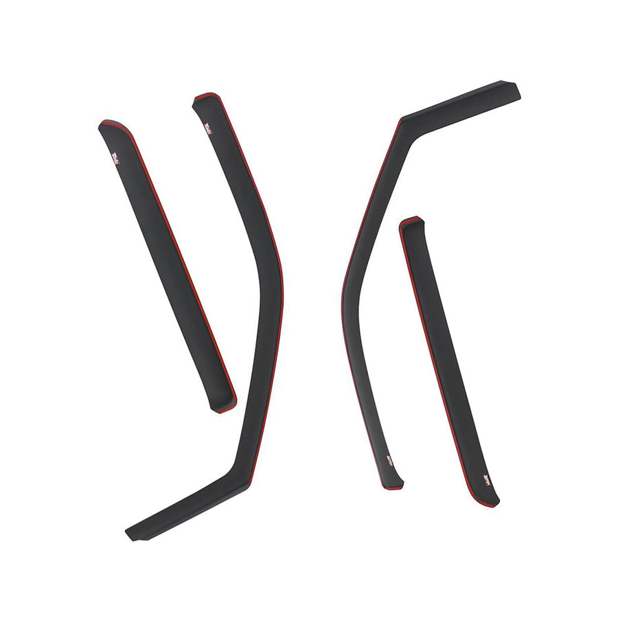 Westin 72-37907 Wind Deflector in-Channel 4pc Matte fits 2015-2020 F150 SuperCrew Cab 2017-2019 F250 F350 Super Duty Crew Cab