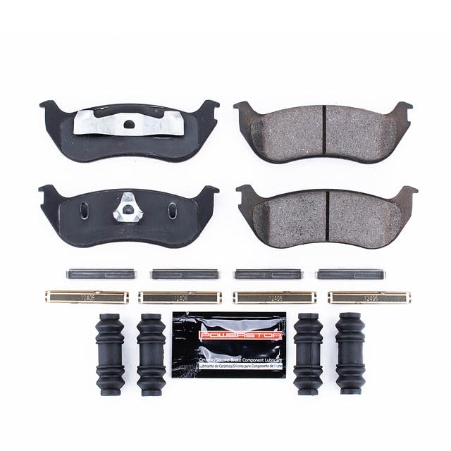 Power Stop Z23-881 Z23 Sport Carbon Fiber Infused Ceramic Brake Pads with Hardware For Crown Victoria, Explorer, Explorer Sport T, Town Car, Grand Marquis, Mountaineer Rear [Model Specific]