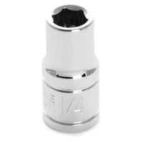 1/4 Drive Performance Tool W36008 Chrome 6-Point Socket
